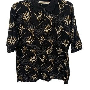Vintage Polo Collard Shirt Knightsbridge Men’s Size Medium Pineapple